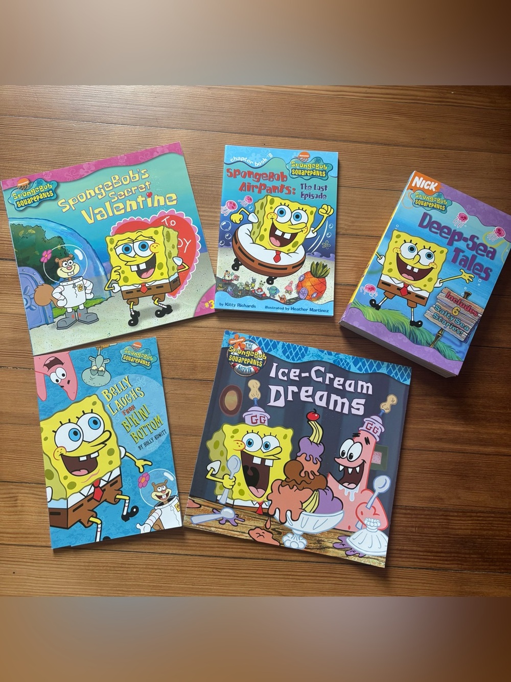 Lot of 5 SpongeBob Squarepants Books - Deep-Sea Tales…